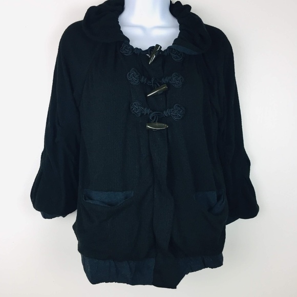 Marc by Marc Jacobs Jacket Cardigan XS Black Full - Picture 1 of 8